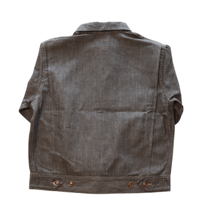 Mister Freedom×SUGAR CANE ミスターフリーダム×シュガーケーン SC15704 NOS Brown Chambray ”WILD CAT” Zip Jacket ワイルドキャット ジップジャケット エルボパッチ Mada in USA