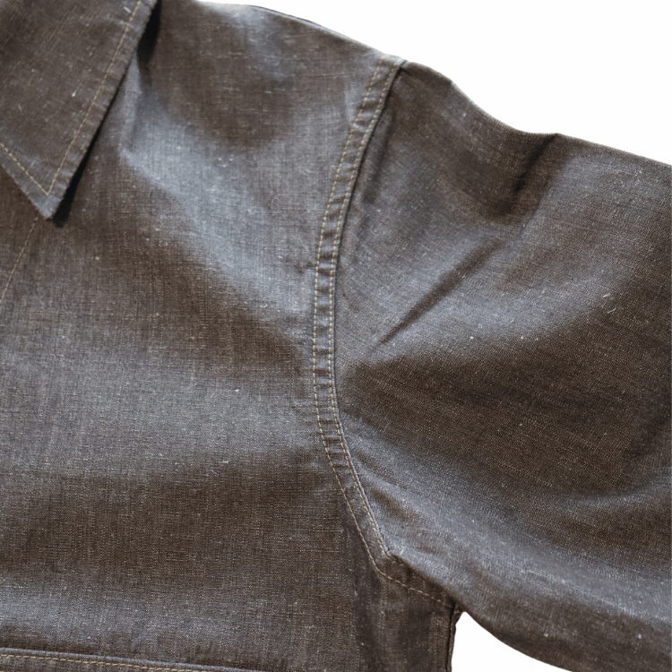 Mister Freedom×SUGAR CANE ミスターフリーダム×シュガーケーン SC15704 NOS Brown Chambray ”WILD CAT” Zip Jacket ワイルドキャット ジップジャケット エルボパッチ Mada in USA