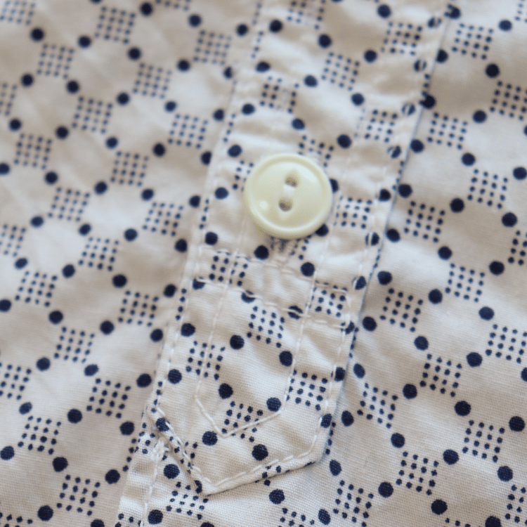 CUSHMAN クッシュマン 25489 DOT PRINT WORK SHIRTS ドットプリントワークシャツ 長袖