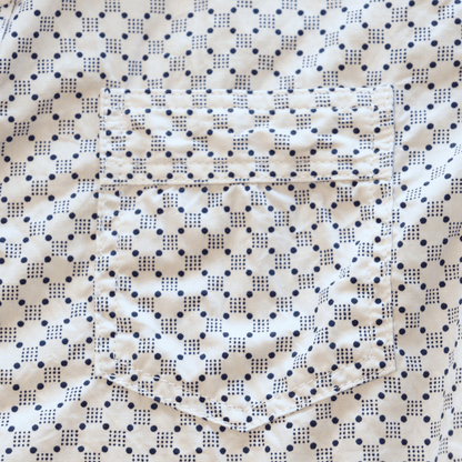 CUSHMAN クッシュマン 25489 DOT PRINT WORK SHIRTS ドットプリントワークシャツ 長袖