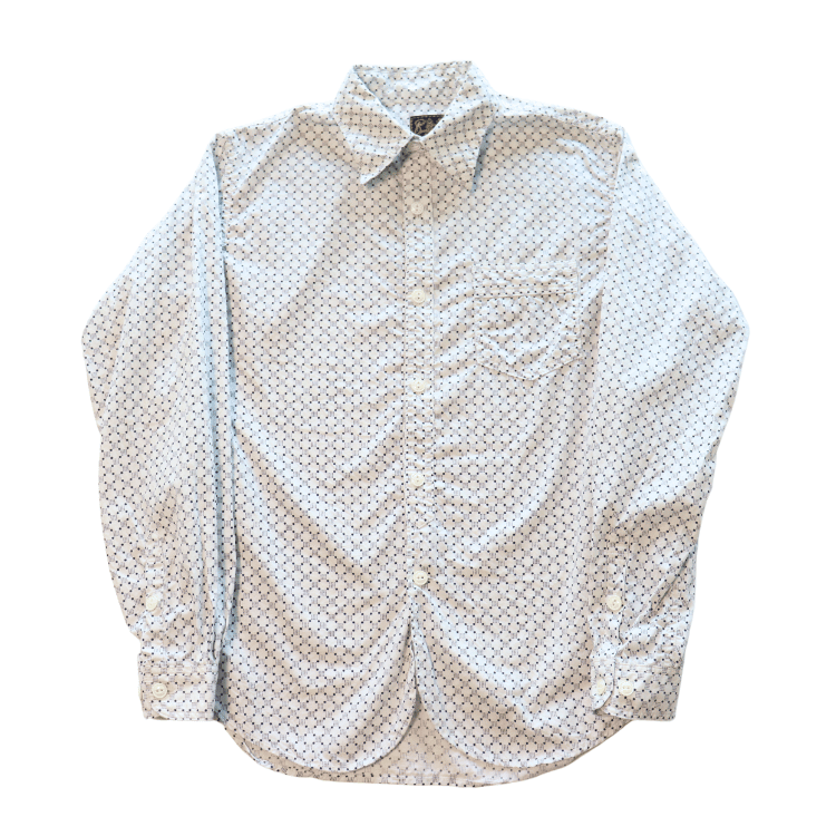 CUSHMAN クッシュマン 25489 DOT PRINT WORK SHIRTS ドットプリントワークシャツ 長袖