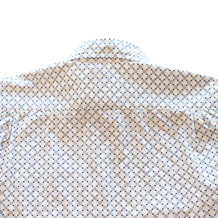 CUSHMAN クッシュマン 25489 DOT PRINT WORK SHIRTS ドットプリントワークシャツ 長袖