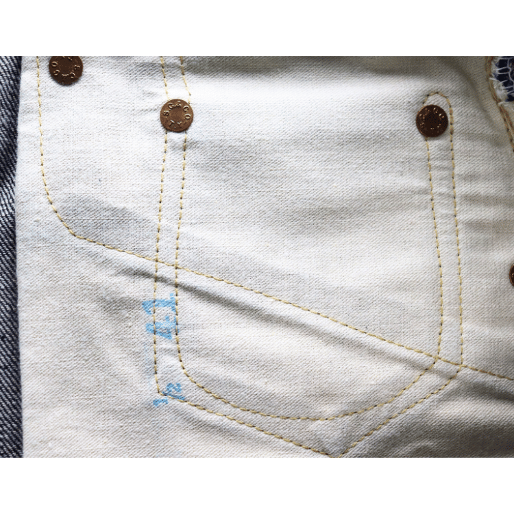 SUGAR CANE SC49001 Super “Denim” Collectibles #01 14oz. BLUE DENIM OVERALLS “S1945” MODEL