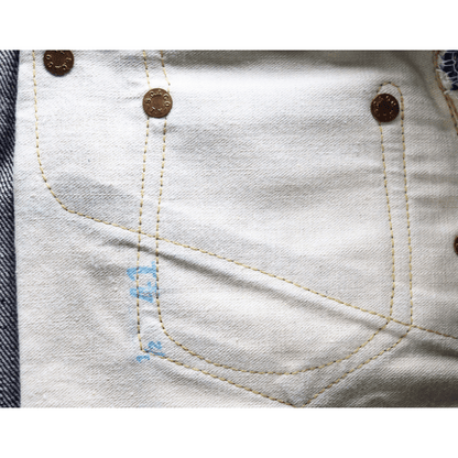 SUGAR CANE SC49001 Super “Denim” Collectibles #01 14oz. BLUE DENIM OVERALLS “S1945” MODEL