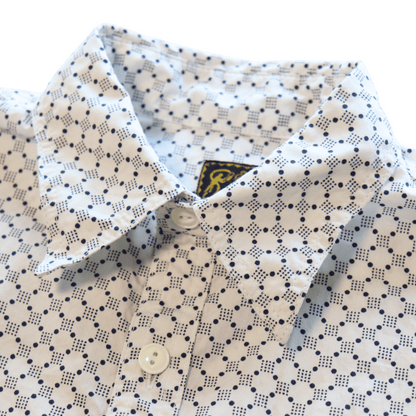 CUSHMAN クッシュマン 25489 DOT PRINT WORK SHIRTS ドットプリントワークシャツ 長袖