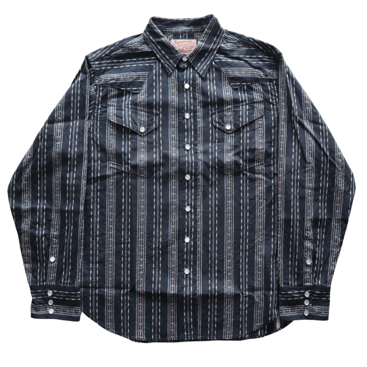 SUGAR CANE シュガーケーン SC29463 NATIVE AMERICAN DOBBY STRIPE L/S WESTERN SHIRT ネイティブアメリカドビーストライプ長袖ウエスタンシャツ