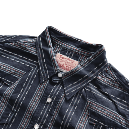 SUGAR CANE シュガーケーン SC29463 NATIVE AMERICAN DOBBY STRIPE L/S WESTERN SHIRT ネイティブアメリカドビーストライプ長袖ウエスタンシャツ