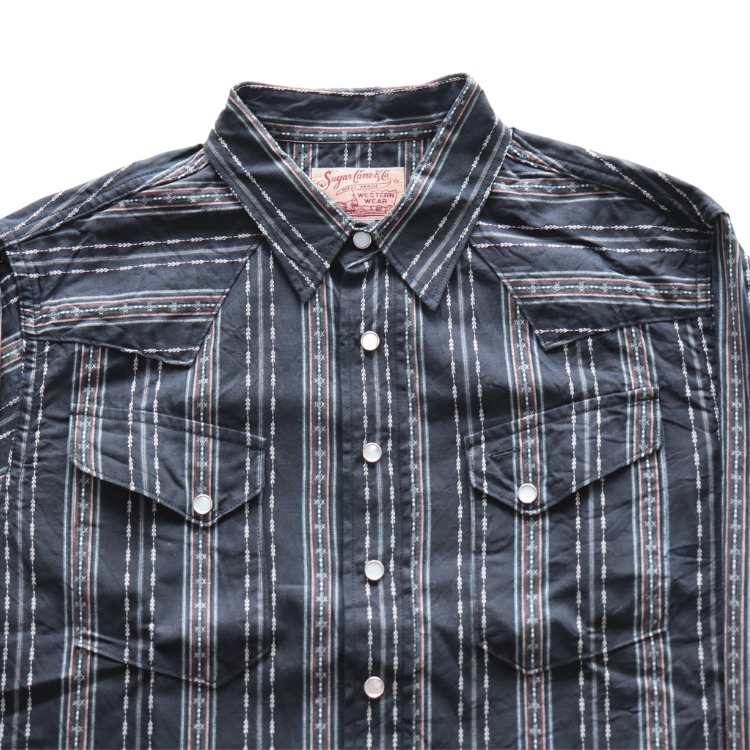 SUGAR CANE シュガーケーン SC29463 NATIVE AMERICAN DOBBY STRIPE L/S WESTERN SHIRT ネイティブアメリカドビーストライプ長袖ウエスタンシャツ