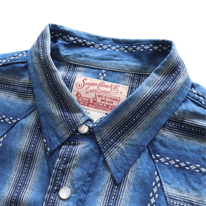 SUGAR CANE シュガーケーン SC29463 NATIVE AMERICAN DOBBY STRIPE L/S WESTERN SHIRT ネイティブアメリカドビーストライプ長袖ウエスタンシャツ