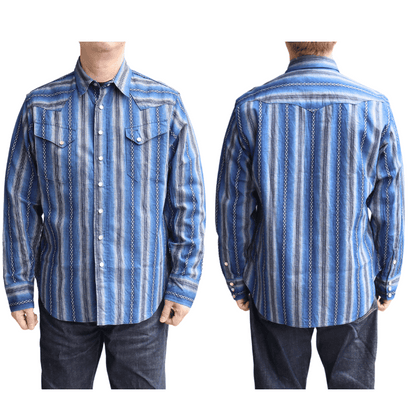SUGAR CANE シュガーケーン SC29463 NATIVE AMERICAN DOBBY STRIPE L/S WESTERN SHIRT ネイティブアメリカドビーストライプ長袖ウエスタンシャツ