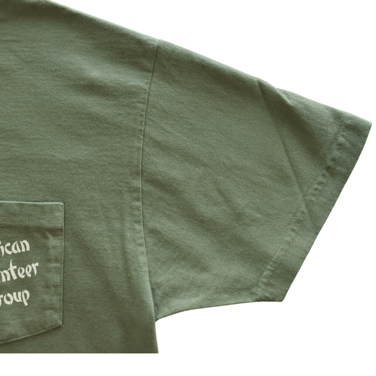 BUZZ RICKSON'S バズリクソンズ BR79581 S/S POCKET  T-SHIRT ポケットTシャツ3rd SQ.AMERICAN VOLUNTEER GROUP」フライングタイガース