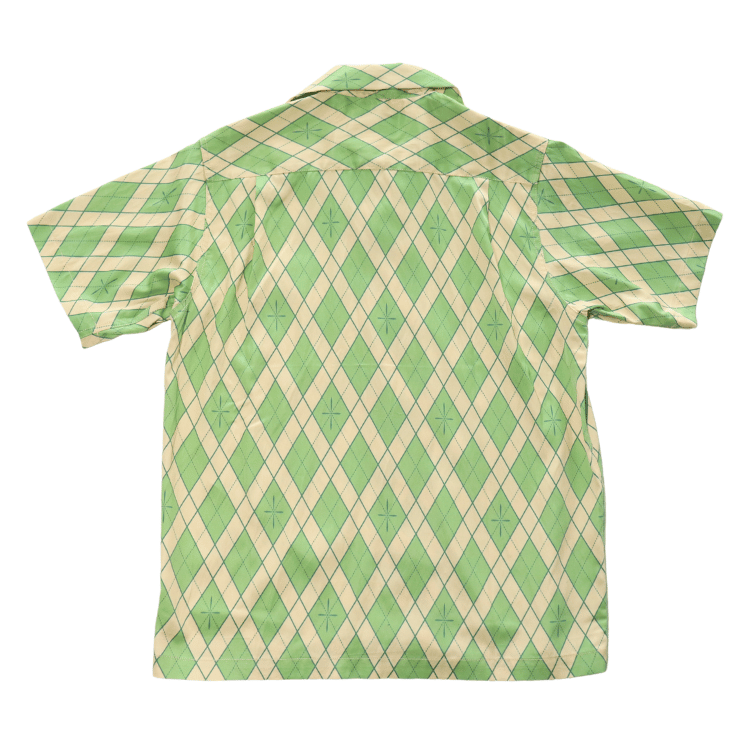 SAMURAI JEANS サムライジーンズ SSA25-01 蛇アーガイル総柄シャツ 業平菱アーガイル柄レーヨン