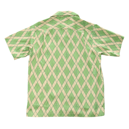 SAMURAI JEANS サムライジーンズ SSA25-01 蛇アーガイル総柄シャツ 業平菱アーガイル柄レーヨン