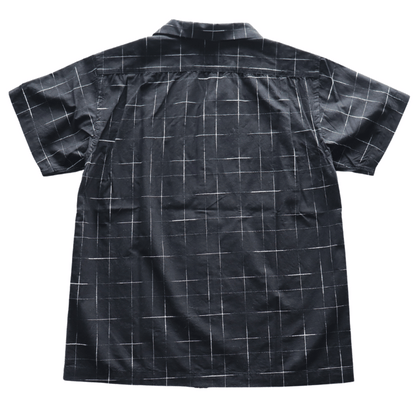 STUDIO D'ARTISAN ステュディオダルチザン  5720 KYOUTO BLACK DYEING KASURI SHIRT 京黒紋付染 絣 半袖シャツ