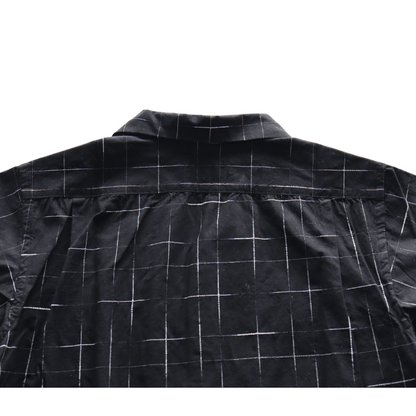 STUDIO D'ARTISAN ステュディオダルチザン  5720 KYOUTO BLACK DYEING KASURI SHIRT 京黒紋付染 絣 半袖シャツ