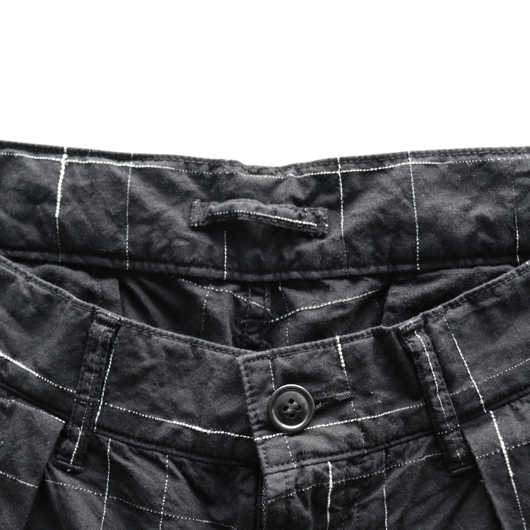 STUDIO D'ARTISAN ステュディオダルチザン 1900 KYOUTO BLACK DYEING KASURI SHORTS 京黒紋付染 絣 ショート パンツ