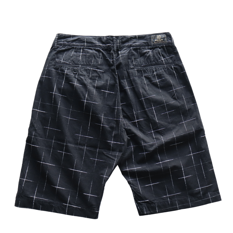STUDIO D'ARTISAN ステュディオダルチザン 1900 KYOUTO BLACK DYEING KASURI SHORTS 京黒紋付染 絣 ショート パンツ