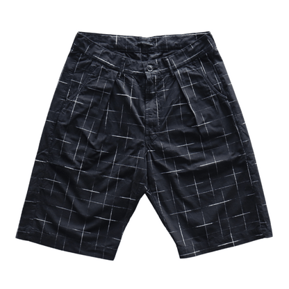 STUDIO D'ARTISAN ステュディオダルチザン 1900 KYOUTO BLACK DYEING KASURI SHORTS 京黒紋付染 絣 ショート パンツ