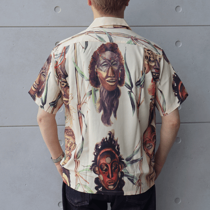 SUN SURF サンサーフ SS39481 SUN SURF SPECIAL EDITION “BATTLE MASK” ハワイアンシャツ アロハシャツ バトルマスク