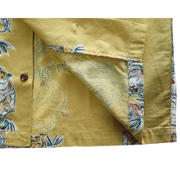 STUDIO D'ARTISAN ステュディオダルチザン　5721 トルネード豚アロハシャツ