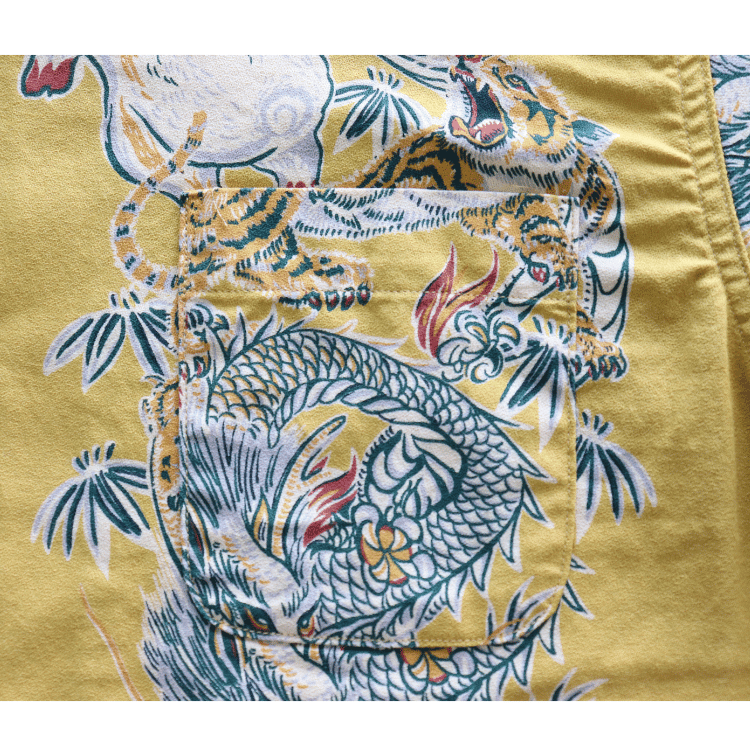 STUDIO D'ARTISAN ステュディオダルチザン　5721 トルネード豚アロハシャツ