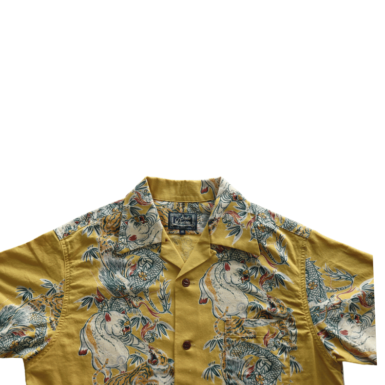 STUDIO D'ARTISAN ステュディオダルチザン　5721 トルネード豚アロハシャツ