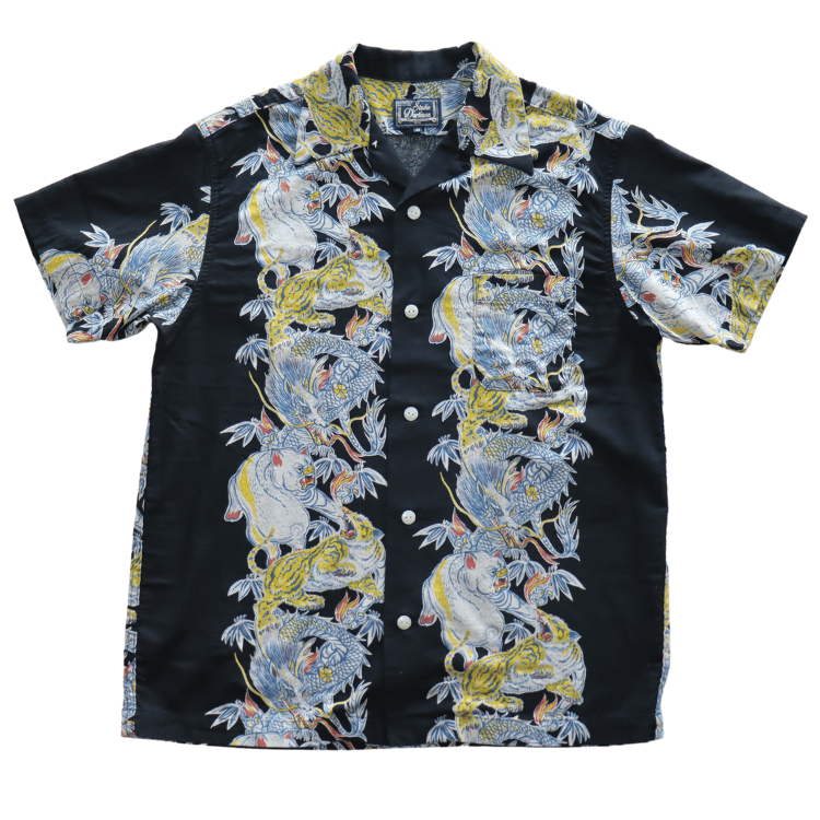 STUDIO D'ARTISAN ステュディオダルチザン　5721 トルネード豚アロハシャツ