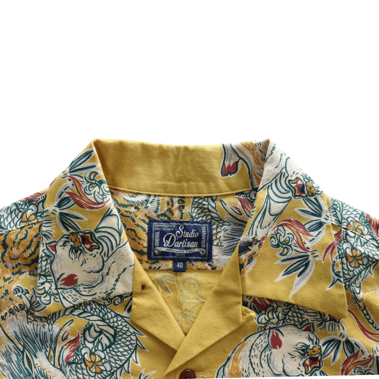 STUDIO D'ARTISAN ステュディオダルチザン　5721 トルネード豚アロハシャツ