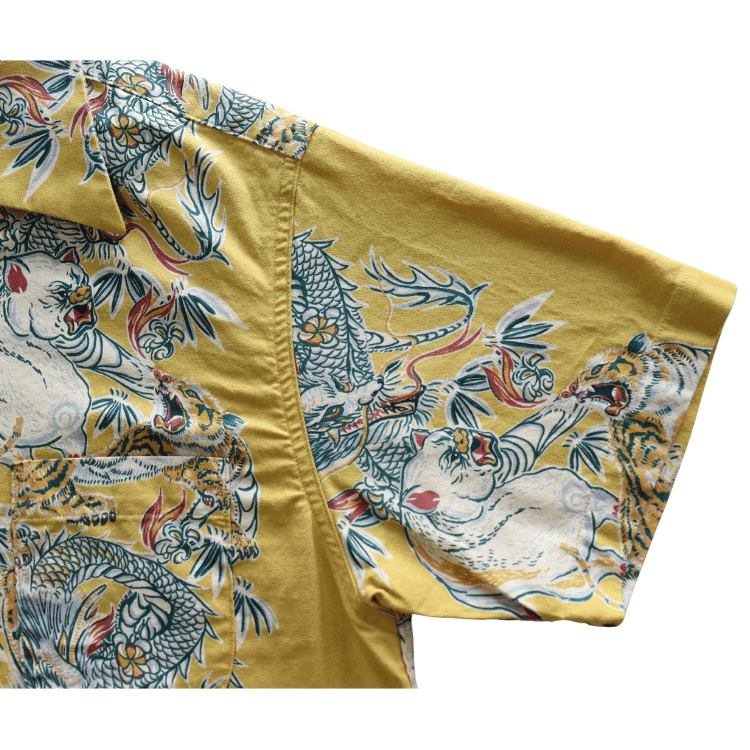 STUDIO D'ARTISAN ステュディオダルチザン　5721 トルネード豚アロハシャツ