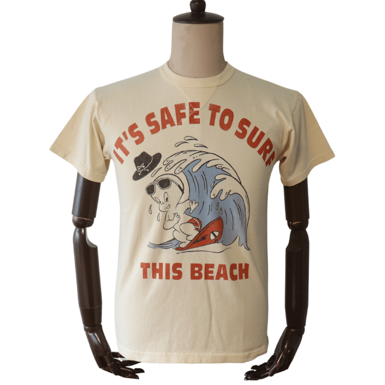 TOYS McCOY トイズマッコイ TMC2504 CASPER TEE "IT'S SAFE TO SURF" プリントTシャツ キャスパー