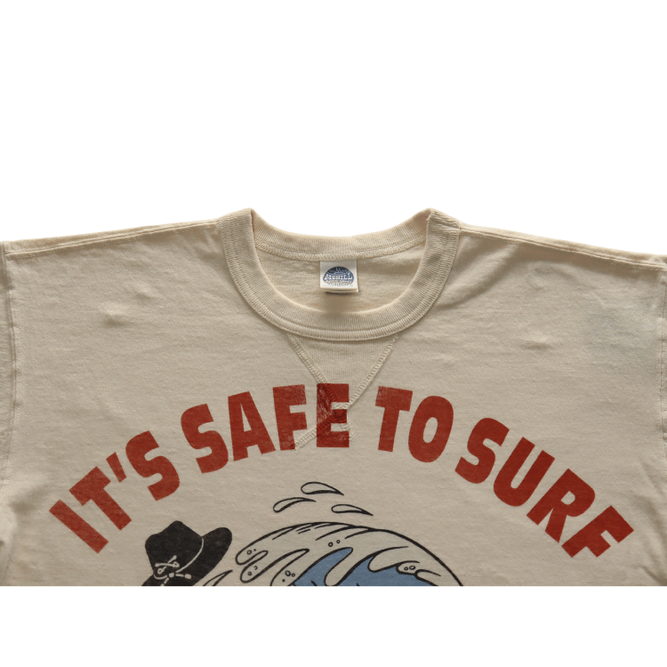 TOYS McCOY トイズマッコイ TMC2504 CASPER TEE "IT'S SAFE TO SURF" プリントTシャツ キャスパー