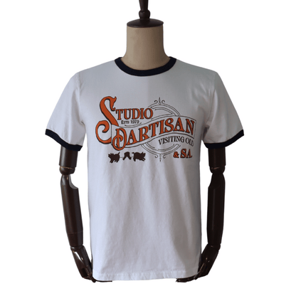 STUDIO D'ARTISAN ステュディオダルチザン 8177 リンガープリントTシャツ