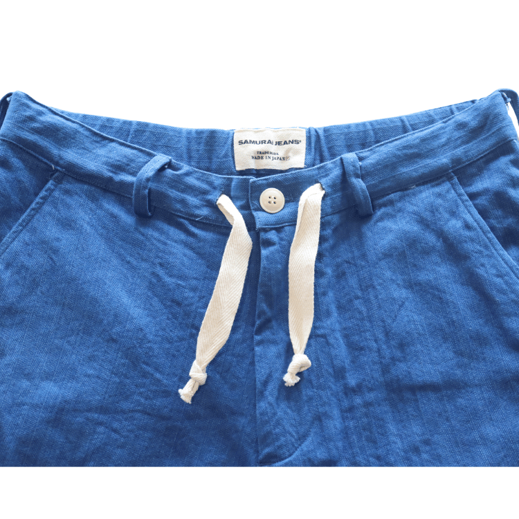SAMURAI JEANS サムライジーンズ SJSP25-AHB 藍浅葱へリンボンイージーショーツ