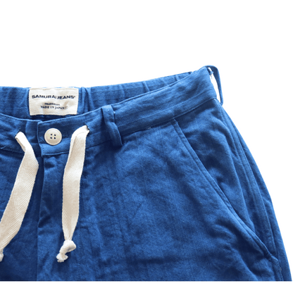 SAMURAI JEANS サムライジーンズ SJSP25-AHB 藍浅葱へリンボンイージーショーツ
