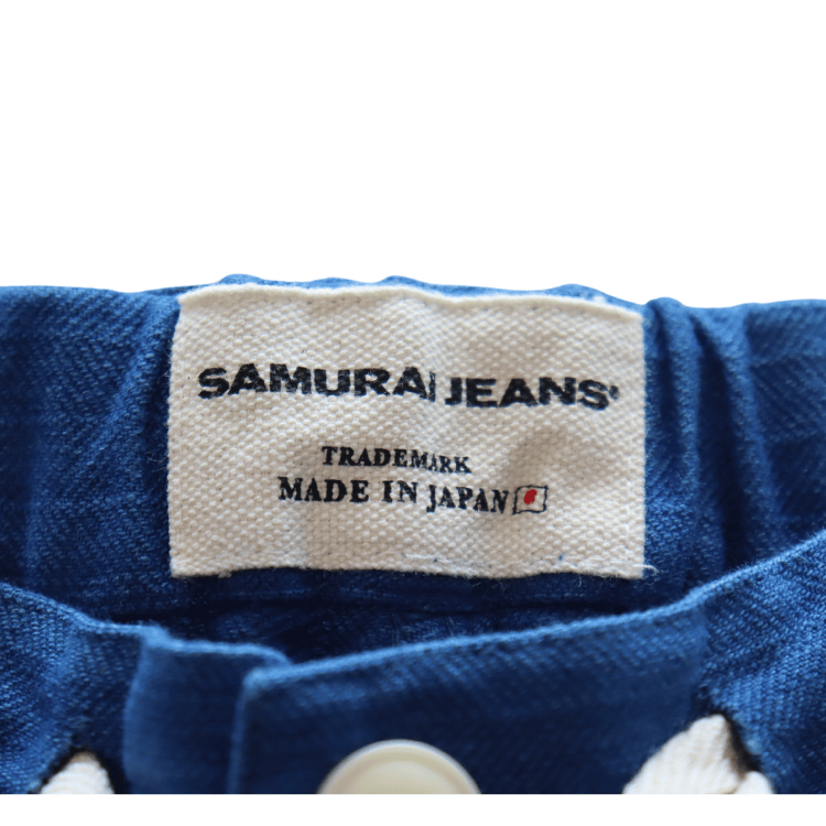 SAMURAI JEANS サムライジーンズ SJSP25-AHB 藍浅葱へリンボンイージーショーツ