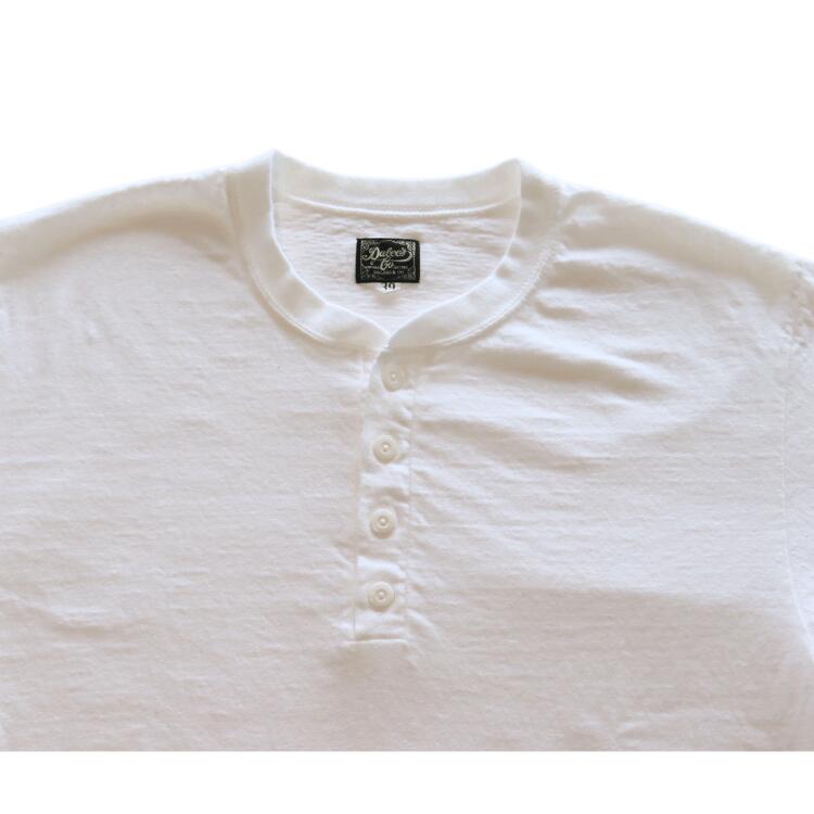 DALEE'S&CO ダリーズ by DELUXEWARE バイ デラックスウエア Spinner 1920s HENLEY NECK スピナー 1920s ワークヘンリーネック 7oz吊天竺 綿100％ シェイプコットン スラブ糸 ニット Tシャツ 半袖Tシャツ madeinjapan 日本製