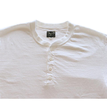 DALEE'S&CO ダリーズ by DELUXEWARE バイ デラックスウエア Spinner 1920s HENLEY NECK スピナー 1920s ワークヘンリーネック 7oz吊天竺 綿100％ シェイプコットン スラブ糸 ニット Tシャツ 半袖Tシャツ madeinjapan 日本製