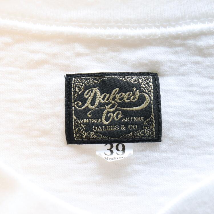 DALEE'S&CO ダリーズ by DELUXEWARE バイ デラックスウエア Spinner 1920s HENLEY NECK スピナー 1920s ワークヘンリーネック 7oz吊天竺 綿100％ シェイプコットン スラブ糸 ニット Tシャツ 半袖Tシャツ madeinjapan 日本製