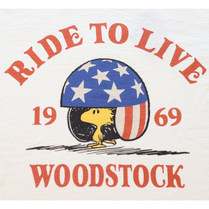 TOYS McCOY トイズマッコイ TMC2522 SNOOPY TEE ウッドストック "ライド・トゥー・ライブ・1969" 半袖Tシャツ