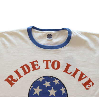 TOYS McCOY トイズマッコイ TMC2522 SNOOPY TEE ウッドストック "ライド・トゥー・ライブ・1969" 半袖Tシャツ