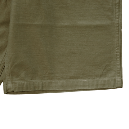 BUZZ RICKSON'S バズリクソンズ BR51735 TROUSERS, MEN'S, COTTON SATEEN OLIVE GREEN QM SHADE 107, TYPE I, CLASS SHORTS