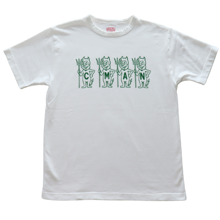 CUSHMAN クッシュマン 26866 Print T  "C M A N"  プリントTシャツ