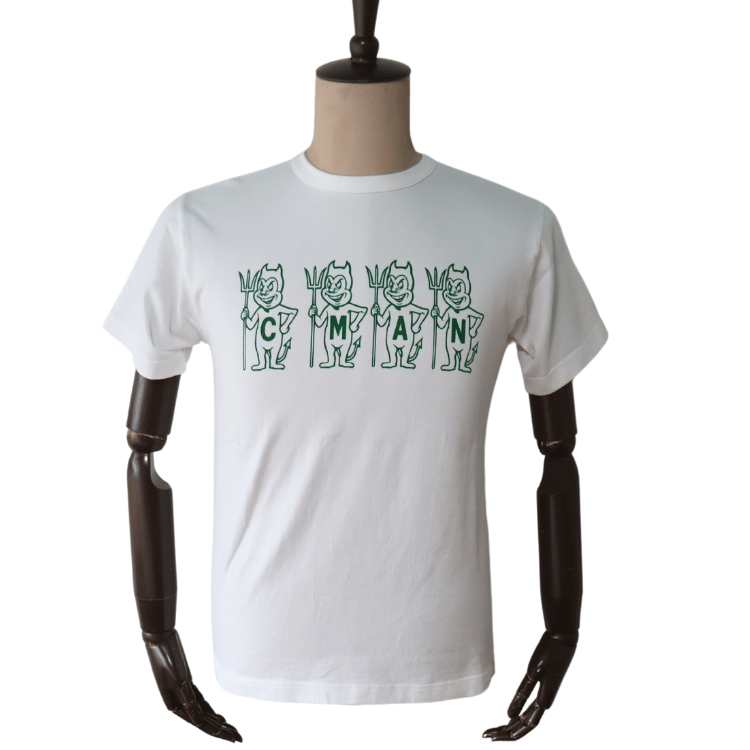 CUSHMAN クッシュマン 26866 Print T  "C M A N"  プリントTシャツ