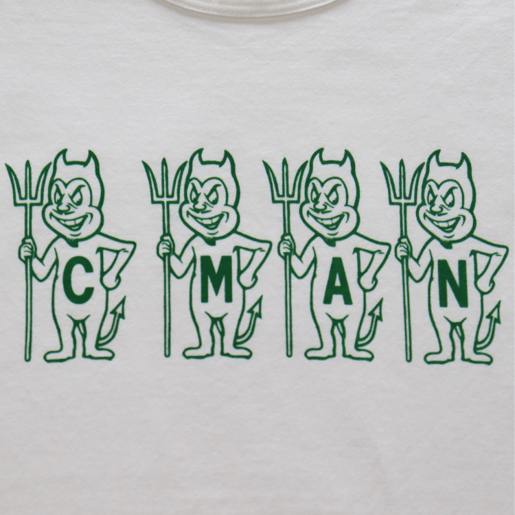 CUSHMAN クッシュマン 26866 Print T  "C M A N"  プリントTシャツ