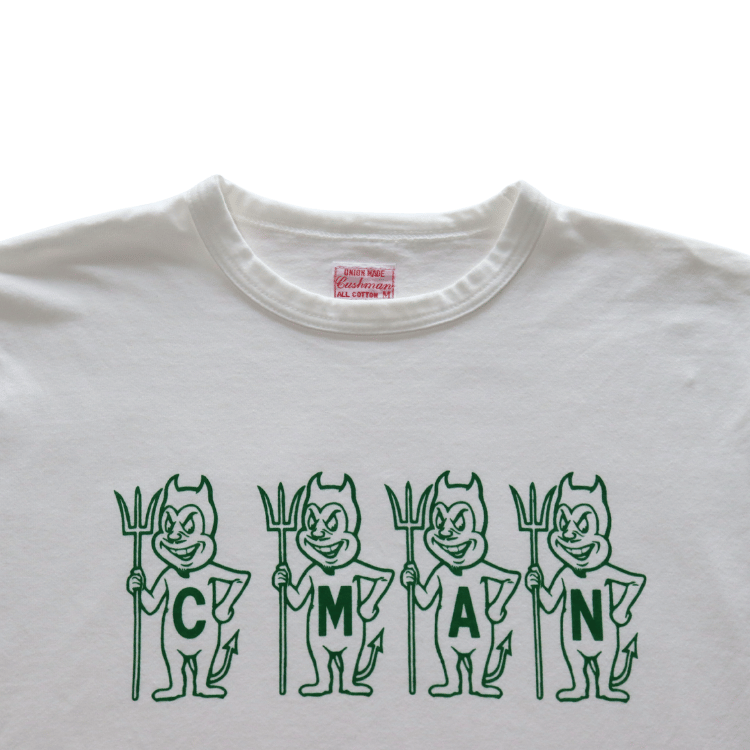 CUSHMAN クッシュマン 26866 Print T  "C M A N"  プリントTシャツ