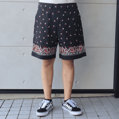 SUGAR CANE シュガーケーン SC52538 NATIVE AMERICAN BANDANA PRINT WORK SHORTS  ネイティブアメリカンバンダナプリントワークショーツ