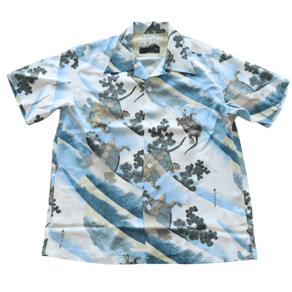 SUN SURF サンサーフ SS39461 SUN SURF × 葛飾北斎 SPECIAL EDITION “亀” スペシャルエディション ハワイアンシャツ アロハシャツ