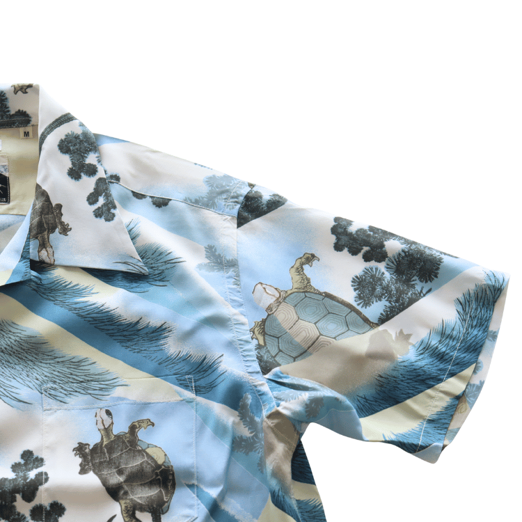 SUN SURF サンサーフ SS39461 SUN SURF × 葛飾北斎 SPECIAL EDITION “亀” スペシャルエディション ハワイアンシャツ アロハシャツ