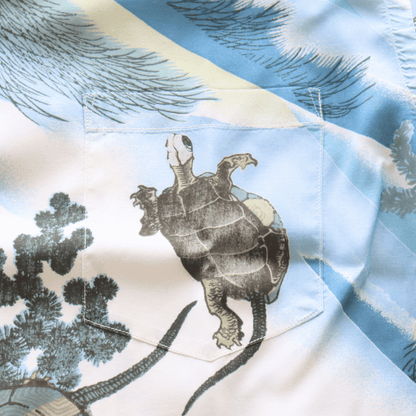 SUN SURF サンサーフ SS39461 SUN SURF × 葛飾北斎 SPECIAL EDITION “亀” スペシャルエディション ハワイアンシャツ アロハシャツ