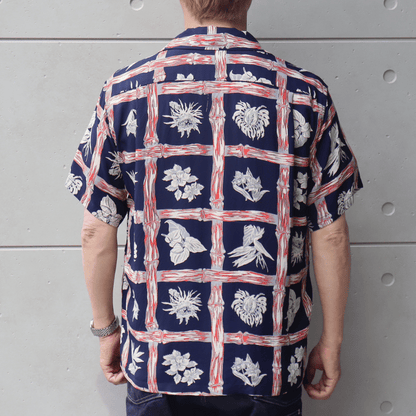 SUN SURF サンサーフ SS39419 RAYON HAWAIIAN SHIRT “ISLAND PLANTS” レーヨンハワイアンシャツ  カメハメハ・ガーメント アイランドプランツ